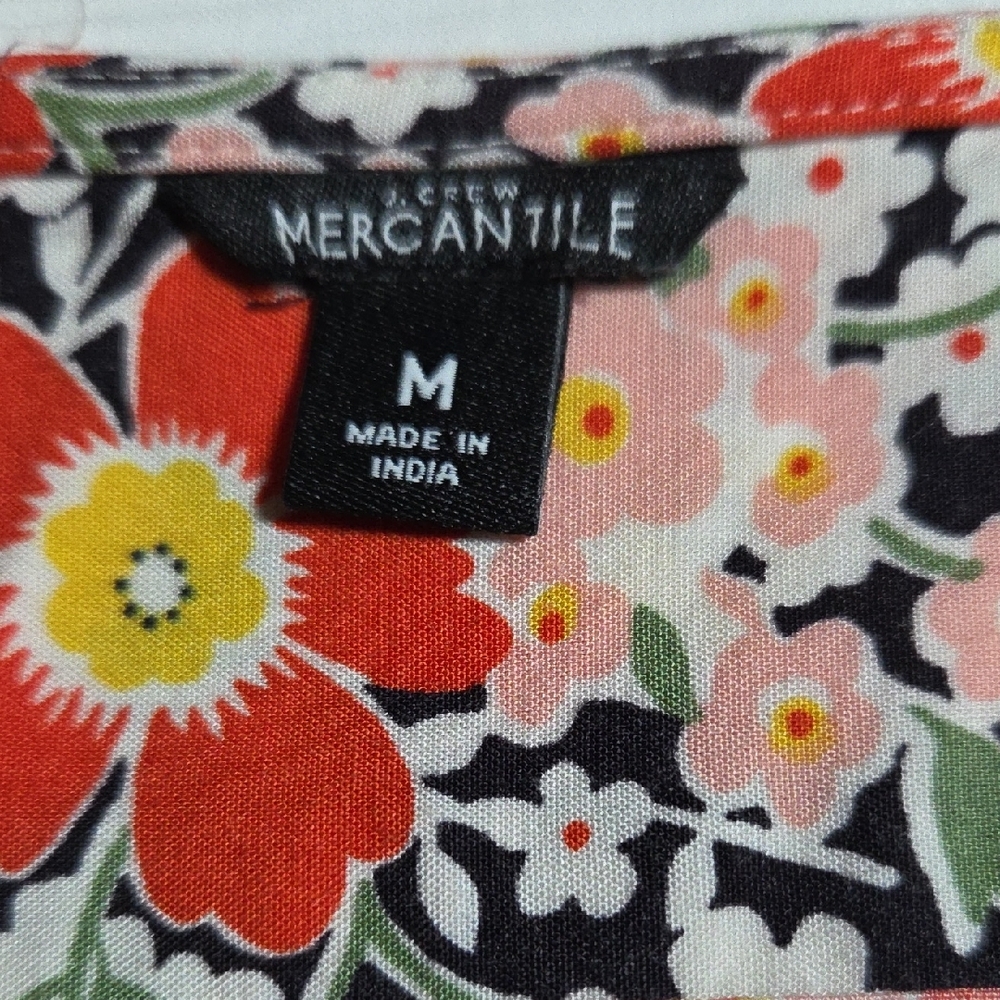J.Crew Mercantile Chic Floral Midi Dress ,zise M. - Picture 2 of 4